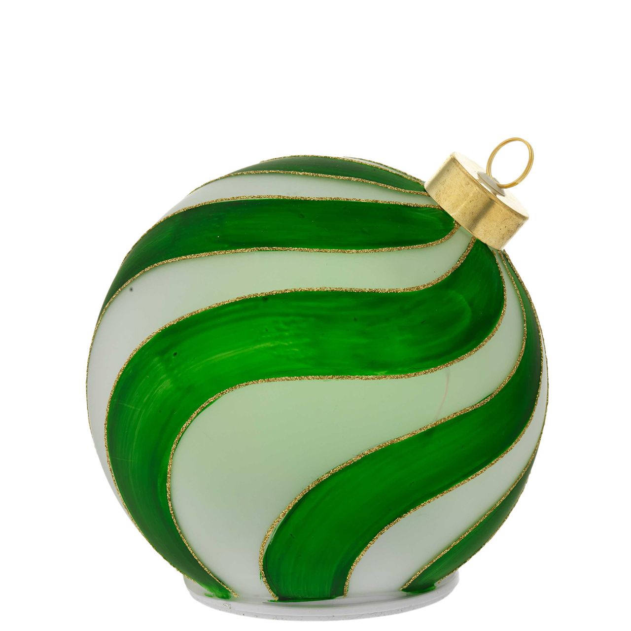SFERA D. 15 OBLIQUA GIREVOLE CON LED VERDE